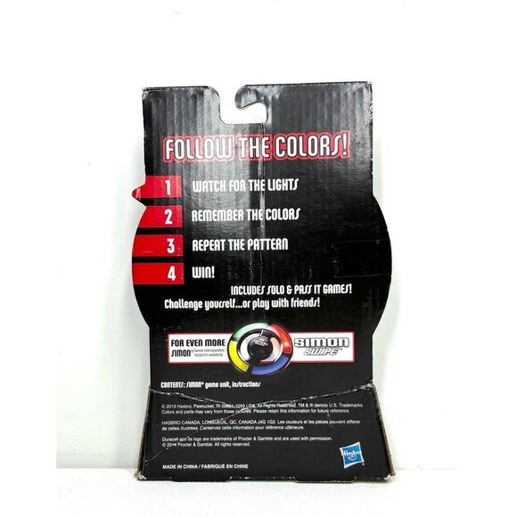 Hasbro Simon Micro Handheld Electronic Game Memory Watch Remember Repeat NIB - Picture 2 of 2